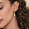 Bujukan Clover - 14K Yellow Gold Drop Earrings-Bujukan