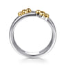 Bujukan Clover - 14K Yellow Gold and 925 Sterling Silver Bujukan Clover Easy Stackable Ring