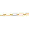 Bujukan Clover - Link Chain Bracelet 14K White and Yellow Gold Diamond 0.3ct Bujukan - 0.3 ct