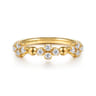 Bujukan Clover - Stackable Ring 14K Yellow Gold Diamond Clover 0.25ct Bujukan - 0.25 ct