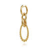 Bujukan Link - 14K Yellow Gold Bujukan Diamond Link Drop Earrings - 0.22 ct
