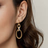 Bujukan Link - 14K Yellow Gold Bujukan Diamond Link Drop Earrings - 0.22 ct