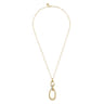 Bujukan Link - 14K Yellow Gold Bujukan Diamond Link Pendant Necklace - 0.18 ct