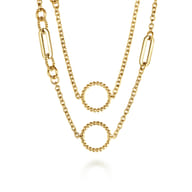 Bujukan Link - 14K Yellow Gold Bujukan Transformable Layered Necklace