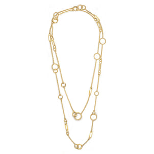 Bujukan Link - 14K Yellow Gold Bujukan Transformable Layered Necklace
