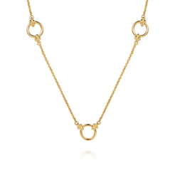Bujukan-Link---14K-Yellow-Plain-Gold-Bujukan-Clover-Link-Chain-Station-Necklace1