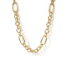 Bujukan Link - 14K Yellow Plain Gold Bujukan Link Chain Necklace
