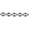 Bujukan Link - 925 Sterling Silver Bujukan Link Bracelet with Black Enamel