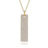 Bujukan Pave - 14K Yellow Gold Bujukan Diamond Bar Necklace - 5.9 ct