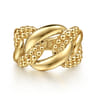 Bujukan Pave - 14K Yellow Gold Bujukan Link Ring
