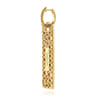 Bujukan Pave - 14K Yellow Gold Bujukan and Diamond Huggie Drop Earrings - 5.1 ct