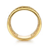 Bujukan Pave - 14K Yellow Gold Pave Bujukan Wide Band Ring