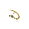 Bujukan Punk - 14K White  Yellow Gold Bujukan Diamond Stud Earrings - 0.3 ct