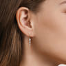 Bujukan Punk - 14K White  Yellow Gold Bujukan and Diamond Stud Drop Earrings - 0.18 ct