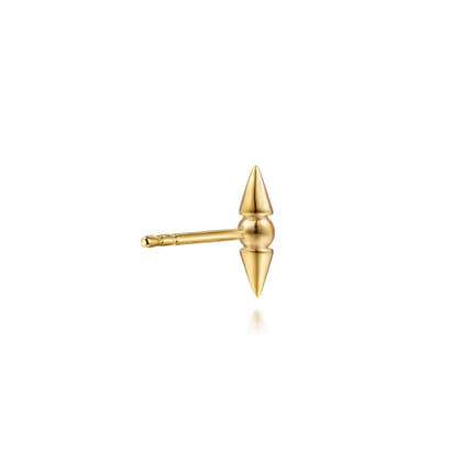 Bujukan Punk - 14K Yellow Gold Bujukan Bullet Ear Climber Earrings