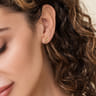 Bujukan Punk - 14K Yellow Gold Bujukan Bullet Ear Climber Earrings