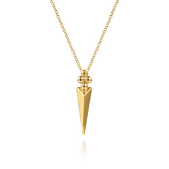 Bujukan-Punk---14K-Yellow-Gold-Bujukan-Clover-and-Triangle-Pyramid-Pendant-Necklace1