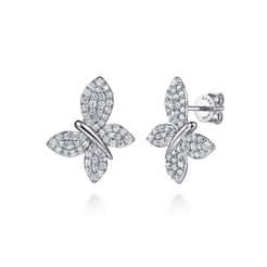 Butterfly---14K-White-Gold-Diamond-Butterfly-Stud-Earrings1