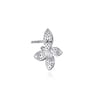 Butterfly - 14K White Gold Diamond Butterfly Stud Earrings - 1 ct