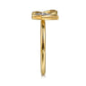 Butterfly - Butterfly Ring 14K Yellow Gold Diamond 0.03ct - 0.03 ct