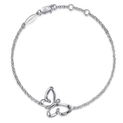 Butterfly---Sterling-Silver-Chain-Bracelet-with-White-Sapphire-Butterfly-Charm1
