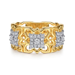 Byzantine-Flower---18K-White--Yellow-Gold-Diamond-Floral-Wide-Band-Ring1