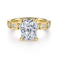 Cabana - 14K Yellow Gold Radiant Cut Diamond Engagement Ring