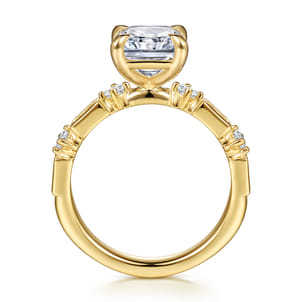 Cabana - 14K Yellow Gold Radiant Cut Diamond Engagement Ring