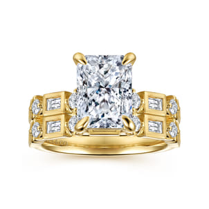 Cabana - 14K Yellow Gold Radiant Cut Diamond Engagement Ring