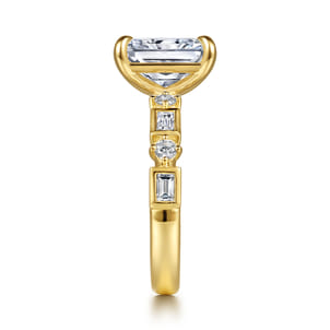 Cabana - 14K Yellow Gold Radiant Cut Diamond Engagement Ring