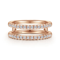 14K Rose Gold Diamond Ring Enhancer