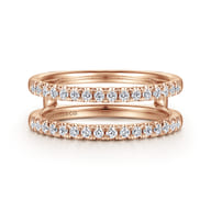 Cait - 14K Rose Gold Diamond Ring Enhancer