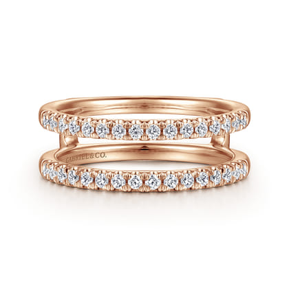 Cait - 14K Rose Gold Diamond Ring Enhancer