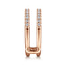 Enhancer Wedding Ring in 14k Rose Gold with Round Natural Diamond at Gabriel & Co.