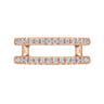 Enhancer Wedding Ring in 14k Rose Gold with Round Natural Diamond at Gabriel & Co.