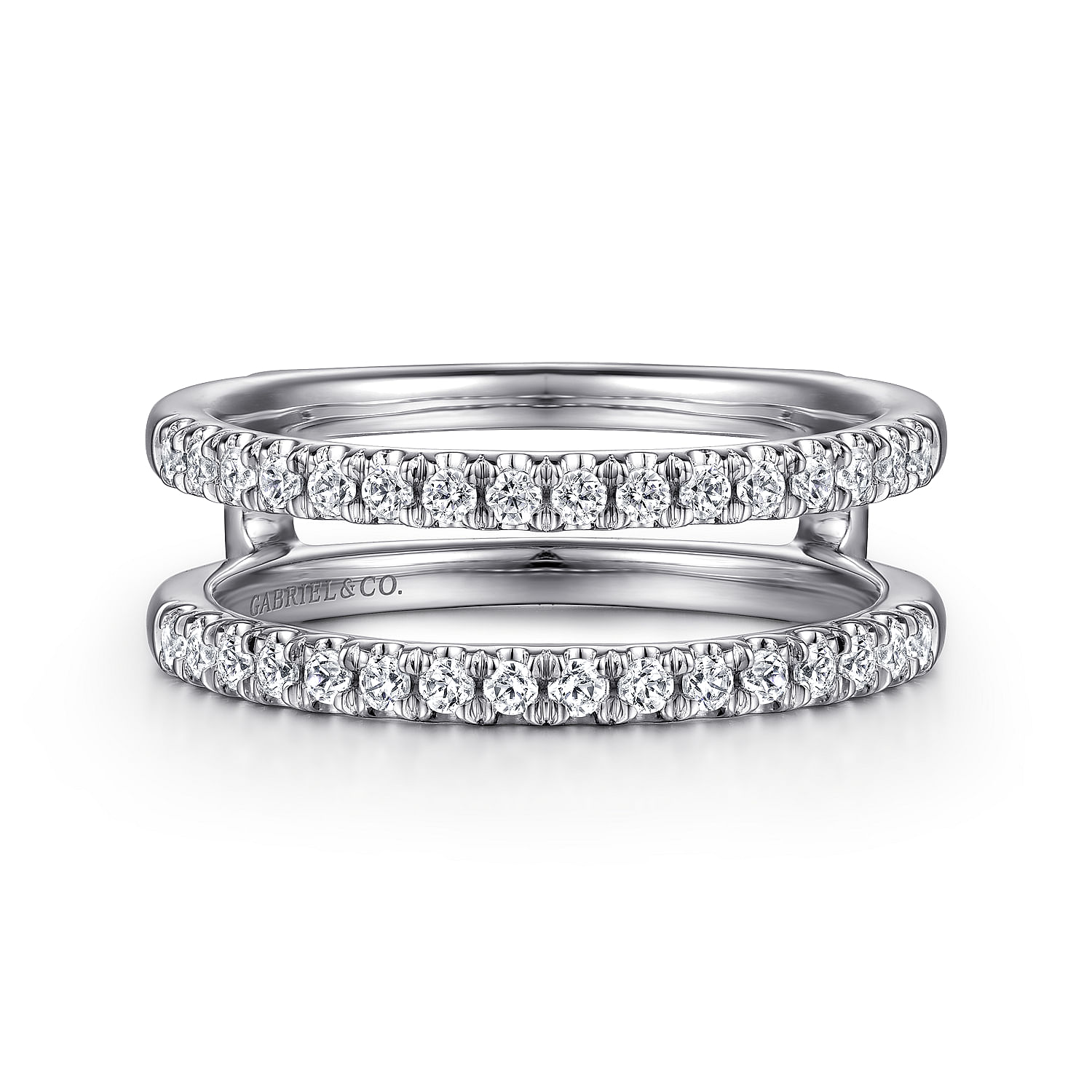 Cait - 14K White Gold Diamond Ring Enhancer