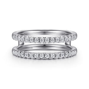Cait - 14K White Gold Diamond Ring Enhancer