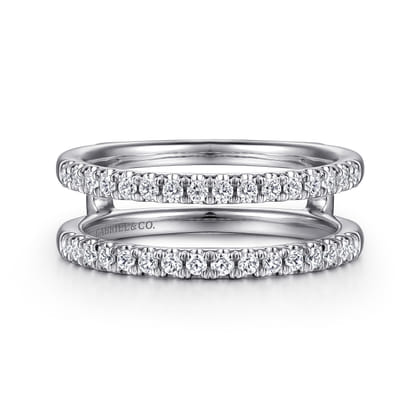 Cait - 14K White Gold Diamond Ring Enhancer