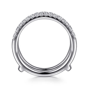 Cait - 14K White Gold Diamond Ring Enhancer