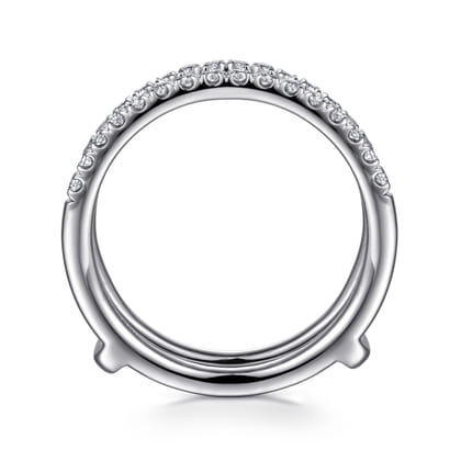 Cait - 14K White Gold Diamond Ring Enhancer