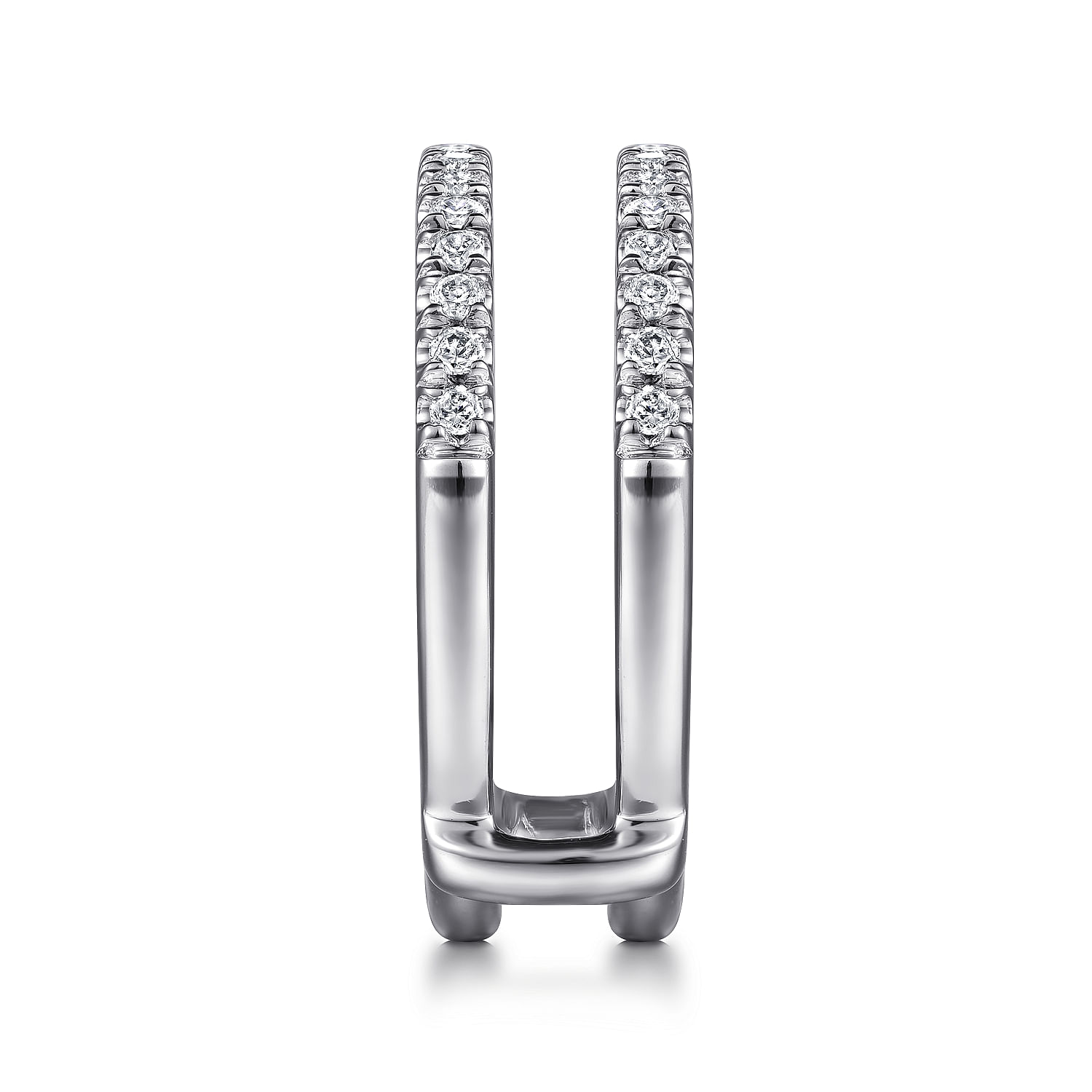 Cait - 14K White Gold Diamond Ring Enhancer