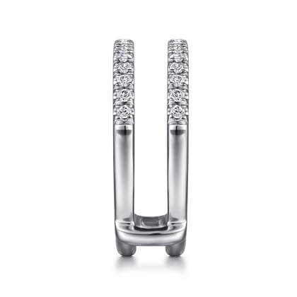 Cait - 14K White Gold Diamond Ring Enhancer