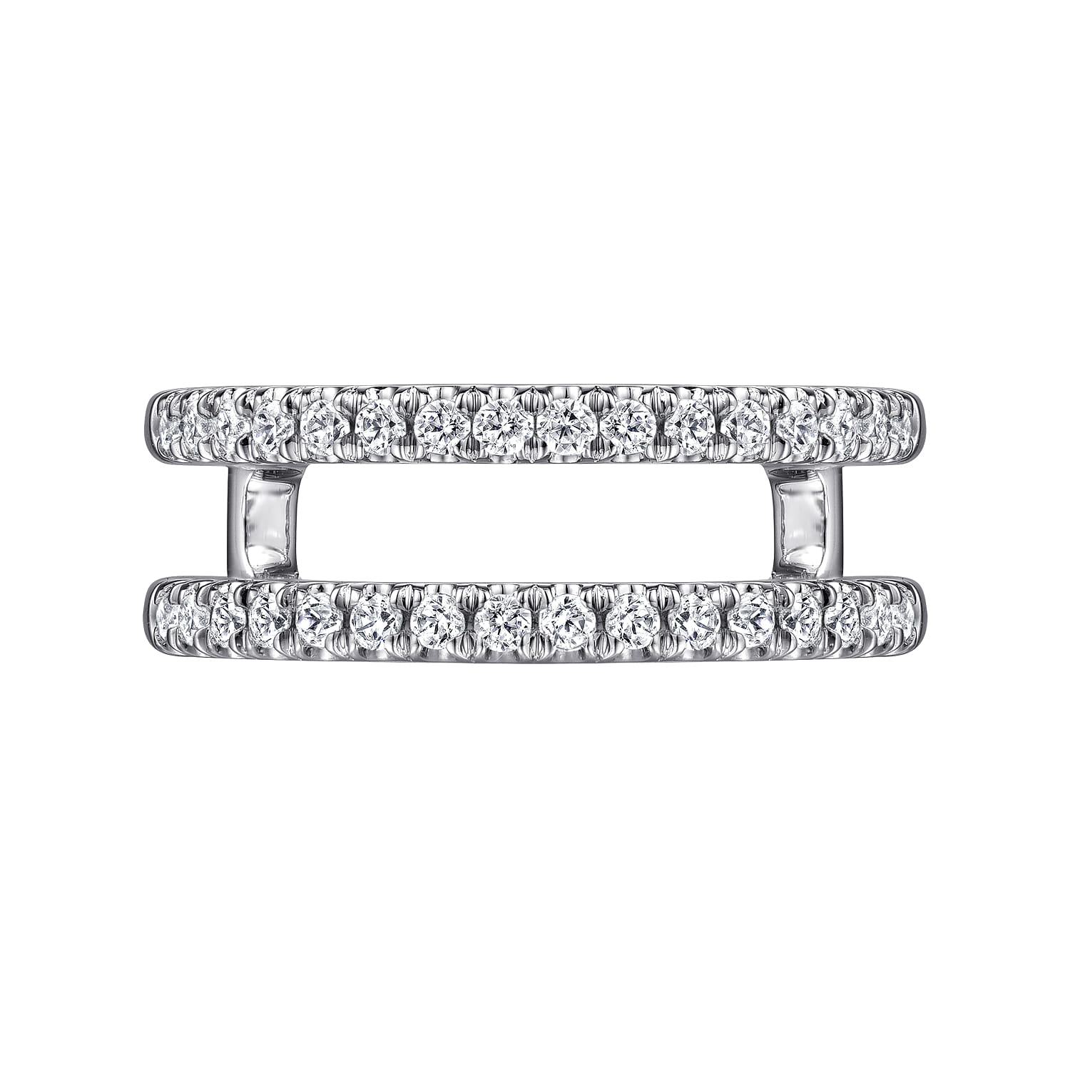 Cait - 14K White Gold Diamond Ring Enhancer