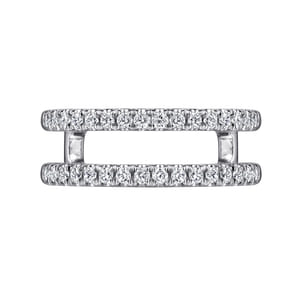 Cait - 14K White Gold Diamond Ring Enhancer