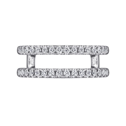 Cait - 14K White Gold Diamond Ring Enhancer