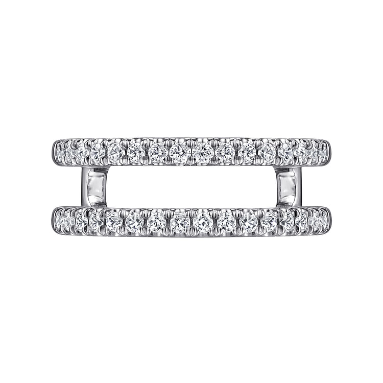 Cait - 14K White Gold Diamond Ring Enhancer