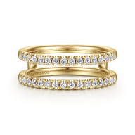 Cait - 14K Yellow Gold Diamond Ring Enhancer
