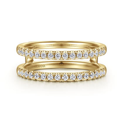Cait - 14K Yellow Gold Diamond Ring Enhancer