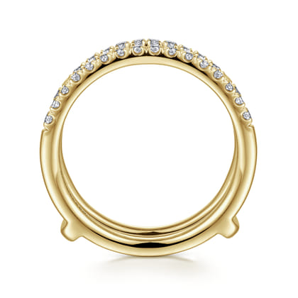 Cait - 14K Yellow Gold Diamond Ring Enhancer