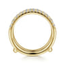 Enhancer Wedding Ring in 14k Yellow Gold with Round Natural Diamond at Gabriel & Co.